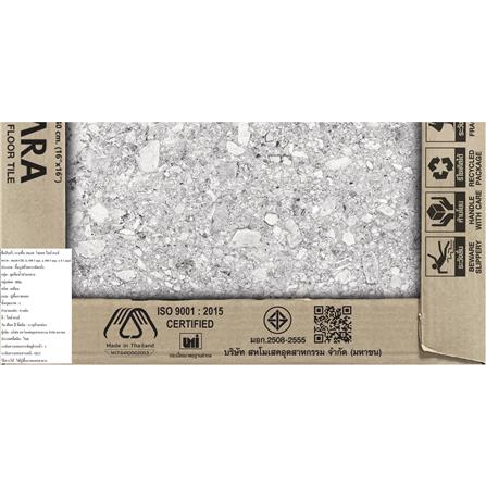 กระเบื้องพื้น 16x16 นิ้ว TARA โซเทค เทาอ่อน A 0.96 ตร.ม._6