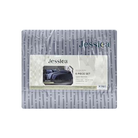 ชุดผ้าปูที่นอน 6 ฟุต 6 ชิ้น JESSICA COTTON SILK SHINE 20254-C1069_3