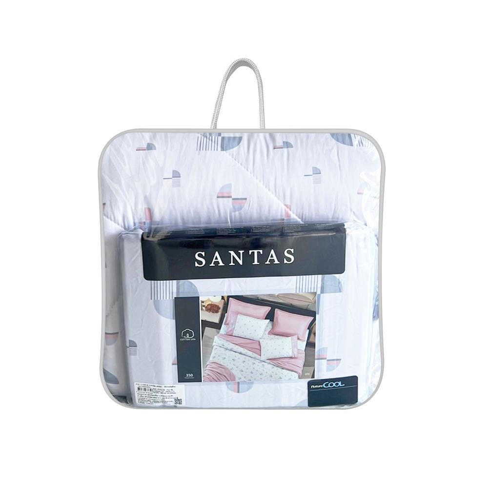 ชุดผ้าปูที่นอน 3.5 ฟุต 4 ชิ้น SANTAS COTTON USA VITA