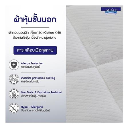 แผ่นรองนอน 3 ฟุต MIDAS NATURSOFT_3