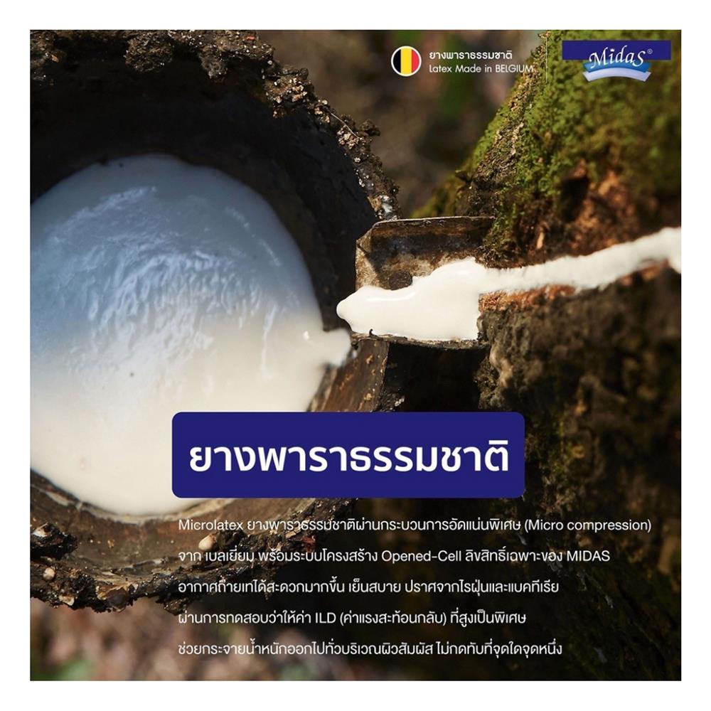 แผ่นรองนอน 5 ฟุต MIDAS REFRESH