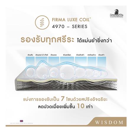 ที่นอน 5 ฟุต DUNLOPILLO WISDOM พร้อมหมอนหนุน 2 ชิ้น_8