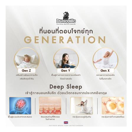 ที่นอน 6 ฟุต DUNLOPILLO BAMBURGH พร้อมหมอนหนุน 2 ชิ้น_7