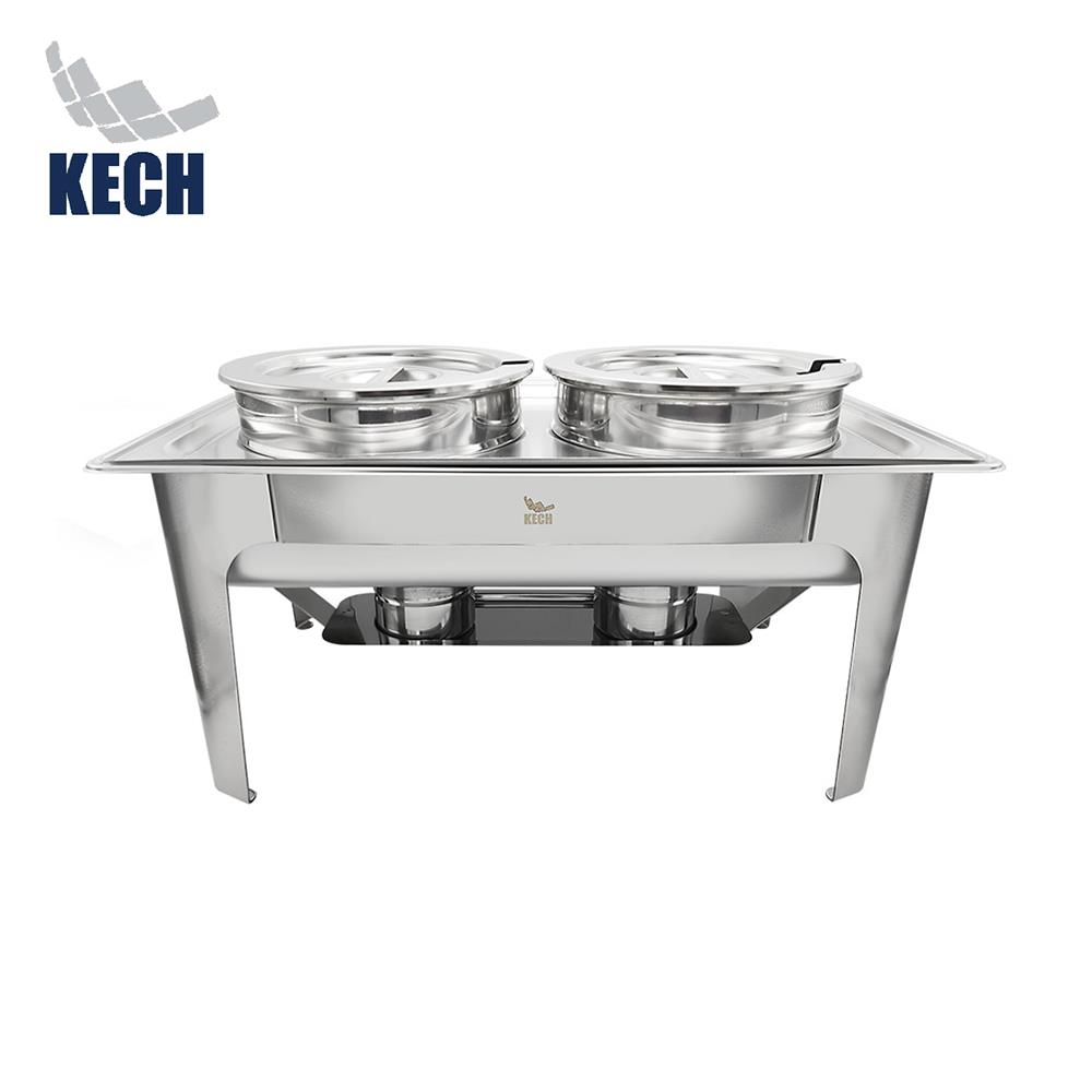 ชุดหม้ออุ่นซุปกลม 2 ใบ พร้อมขาตั้ง KECH_0