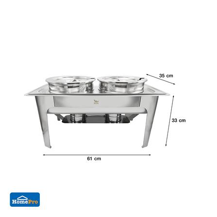 ชุดหม้ออุ่นซุปกลม 2 ใบ พร้อมขาตั้ง KECH_8