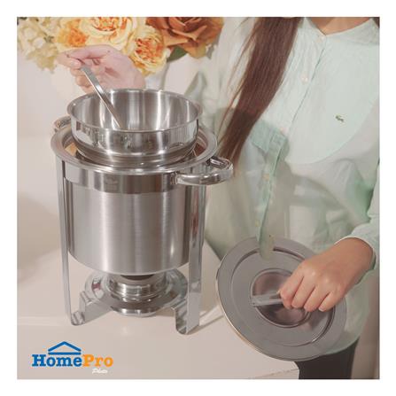 ชุดหม้ออุ่นซุปกลมพร้อมขาตั้ง 4 ลิตร KECH_4