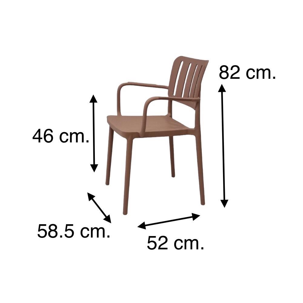 เก้าอี้พลาสติก PIONEER PN92659/1 สีชมพู