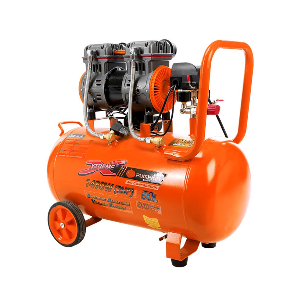 ปั๊มลม OIL FREE PUMPKIN PTT-X2HP50 2 แรงม้า 50 ลิตร