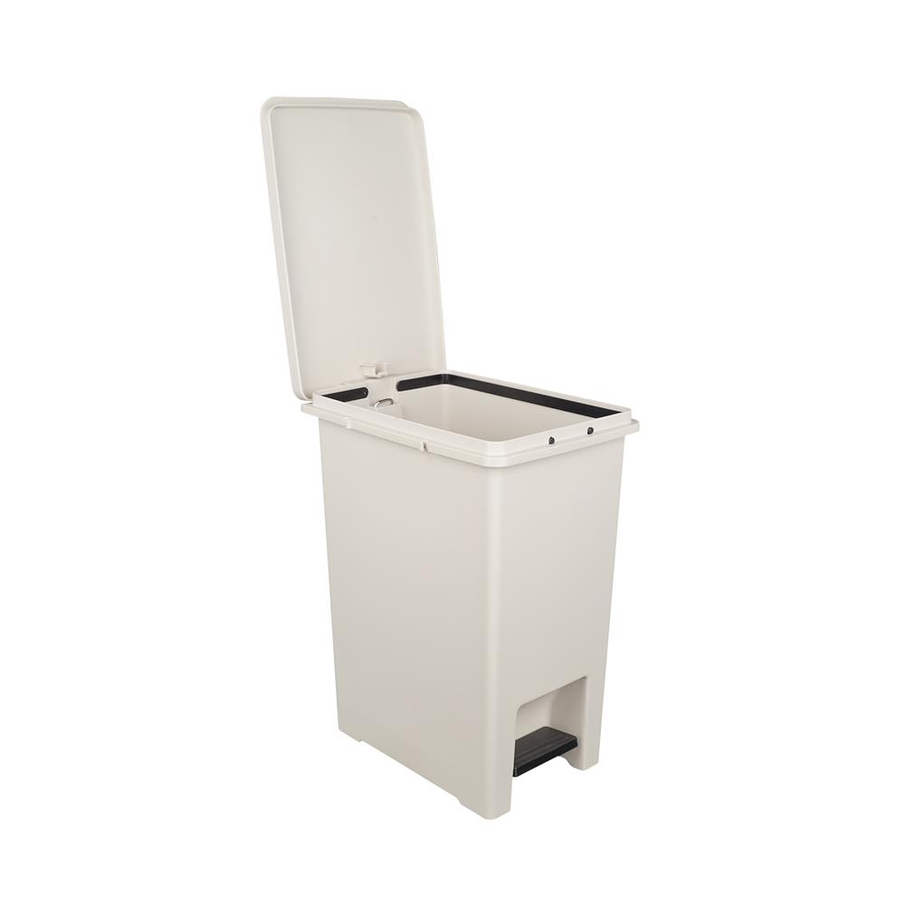 ถังขยะเหยียบเหลี่ยม SEAGULL 20 ลิตร สีเบจ