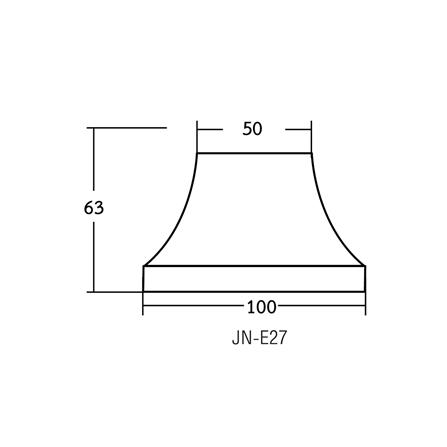 ขั้วหลอดแป้นใหญ่ BEC JN E27 สีขาว_4