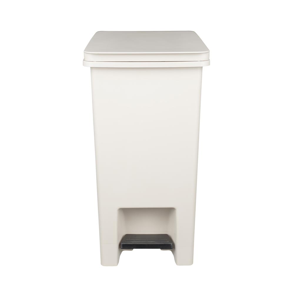 ถังขยะเหยียบเหลี่ยม SEAGULL 10 ลิตร สีเบจ