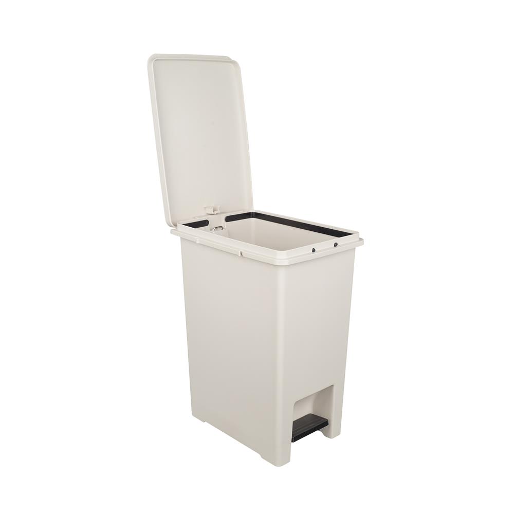 ถังขยะเหยียบเหลี่ยม SEAGULL 10 ลิตร สีเบจ