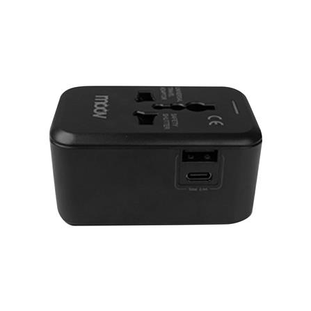 ปลั๊กแปลง 4 IN 1 UNIVERSAL 1 USB 1 TYPE C MOOV TA01 สีดำ_2