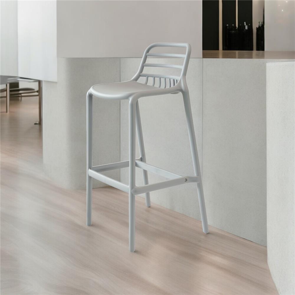 เก้าอี้บาร์ PIONEER PN92346-H75 สีเทา