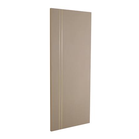 ประตูภายในเมลามีน AZLE ร่องอะลูมิเนียม 80X200 ซม. สีบีช ไม่เจาะลูกบิด_1