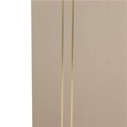 ประตูภายในเมลามีน AZLE ร่องอะลูมิเนียม 80X200 ซม. สีบีช ไม่เจาะลูกบิด_2