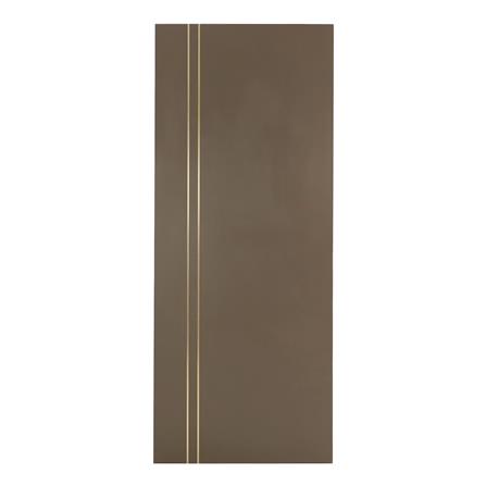 ประตูภายในเมลามีน AZLE ร่องอะลูมิเนียม 80X200 ซม. สีโอ๊ค ไม่เจาะลูกบิด_0