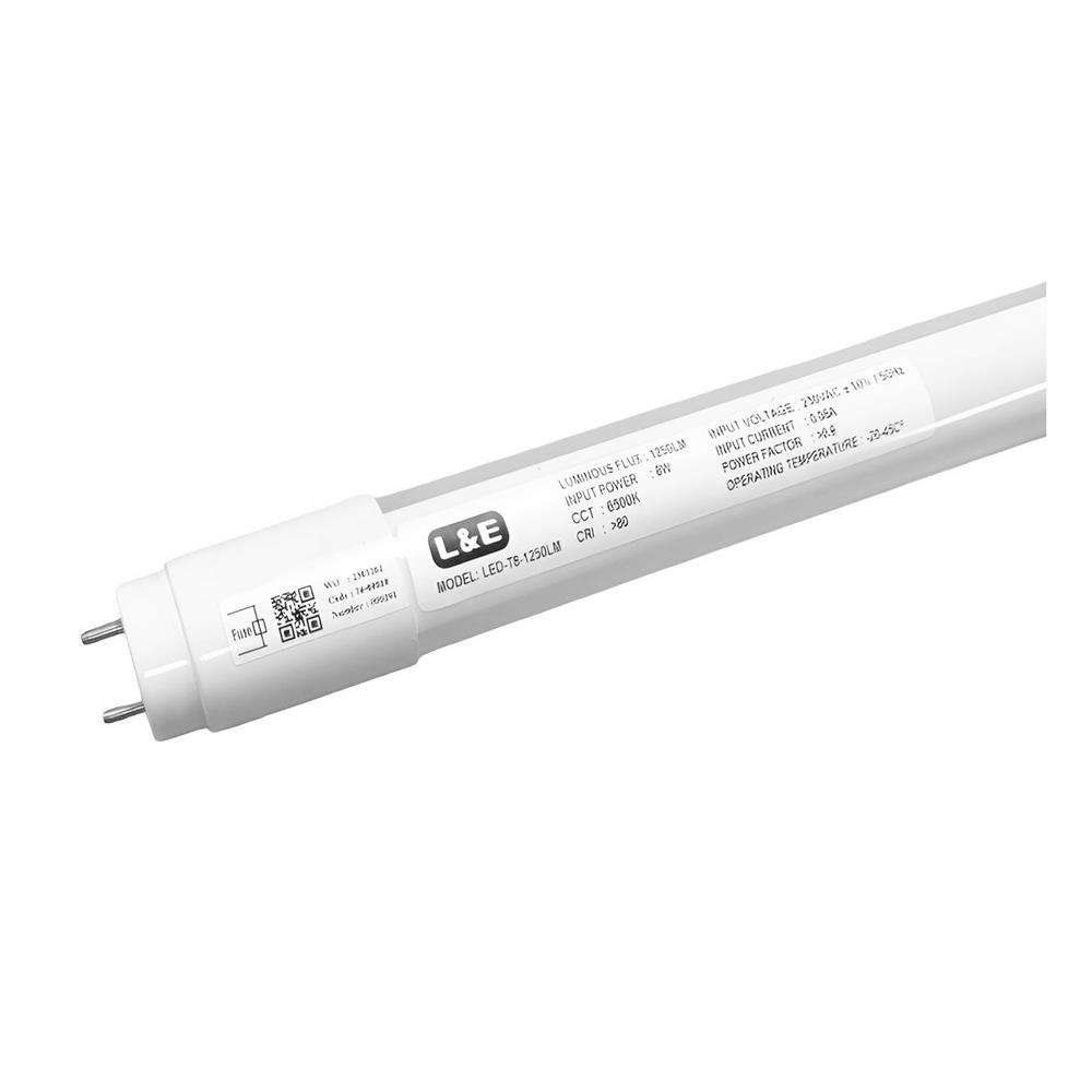 หลอด LED สั้น L&E T8 PREMIUM SE 8 วัตต์ DAYLIGHT G13