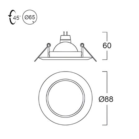 ดาวน์ไลท์ LUMAX HG 24-05190 3.46 นิ้ว สีขาว กลม_4