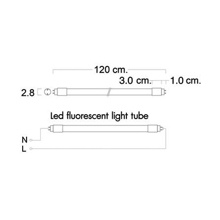 หลอด LED L&E T8 PREMIUM SE 16 วัตต์ DAYLIGHT G13_4
