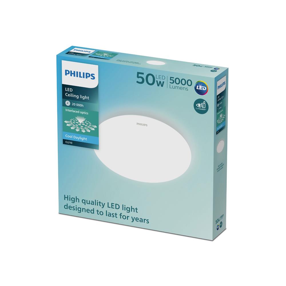 ไฟเพดาน LED PHILIPS CL210 PLAIN 19 นิ้ว 50 วัตต์ DAYLIGHT สีขาว