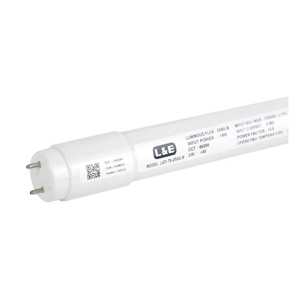 หลอด LED L&E T8 PREMIUM DE 14 วัตต์ DAYLIGHT G13