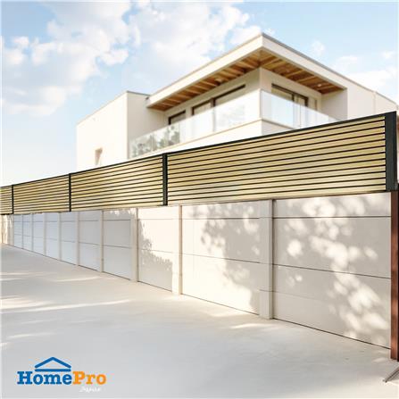 รั้วบังตาทึบ SUNSHIELD SET-B 0.6x2 ม. สีโอ๊ค_7