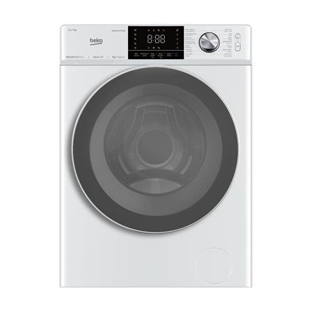 เครื่องซักอบผ้าฝาหน้า BEKO WDW117P1W 11/7 1400RPM อินเวอร์เตอร์ สีขาว_0