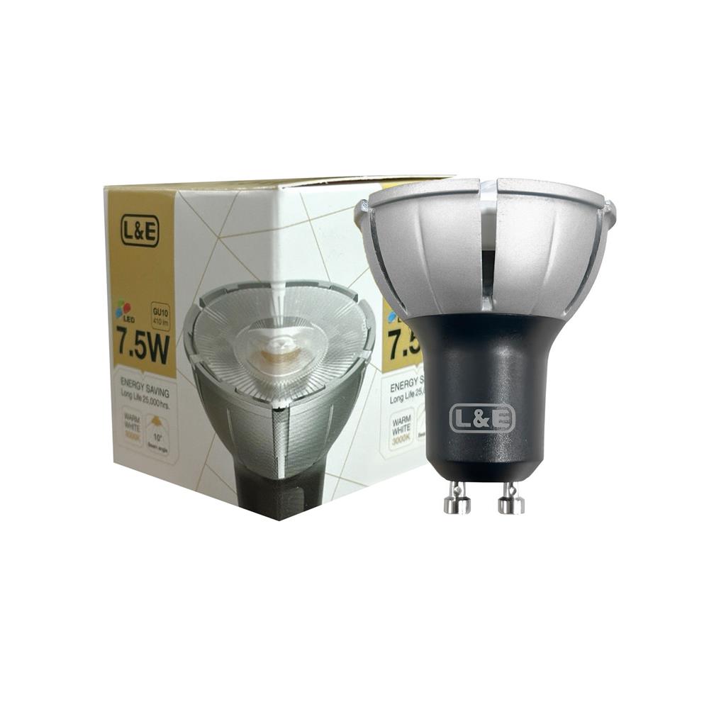 หลอด LED L&E MR16/PAR 930 10D 7.5 วัตต์ WARM WHITE GU10