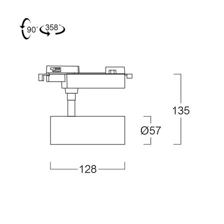 แทรคไลท์ LED LUMAX 04-A3863 15 วัตต์ WARM WHITE สีดำ_5