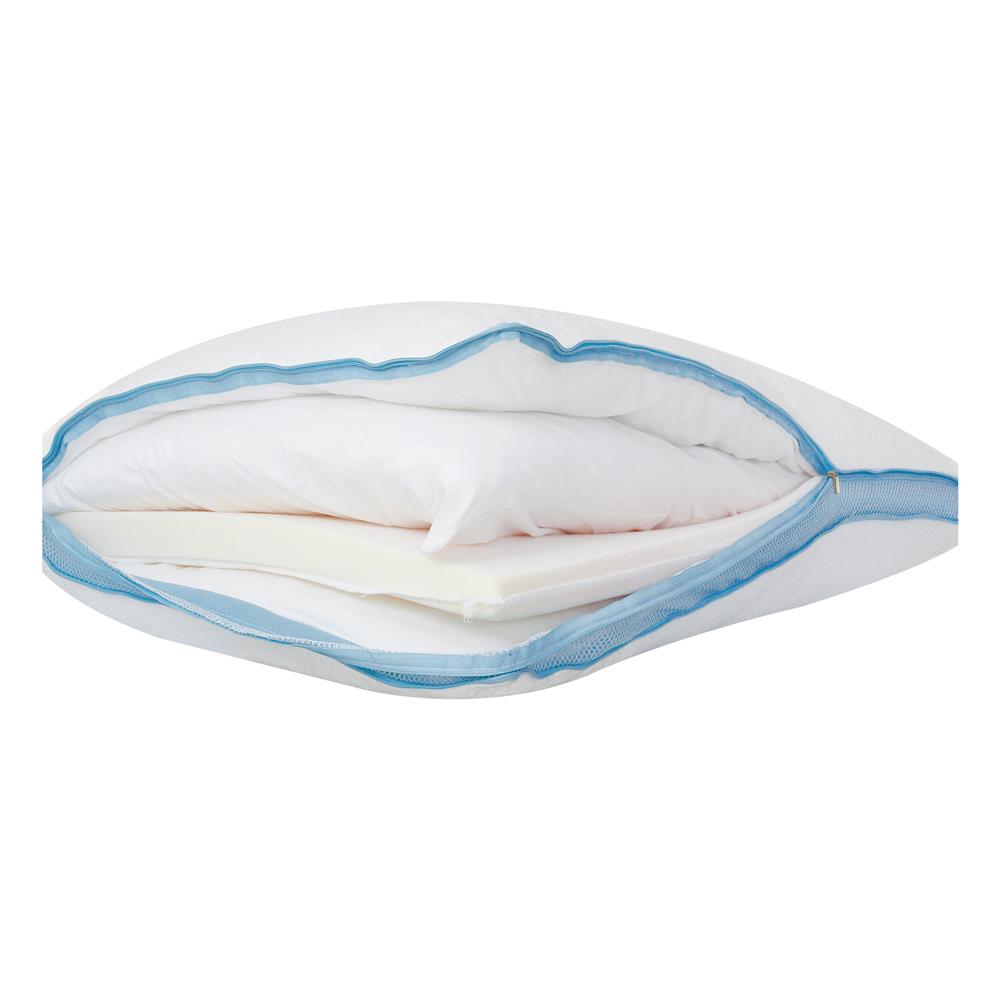 หมอนหนุน ใยสังเคราะห์ HOME LIVING STYLE ADJUSTABLE TAYLOR 20x30 นิ้ว สีขาว