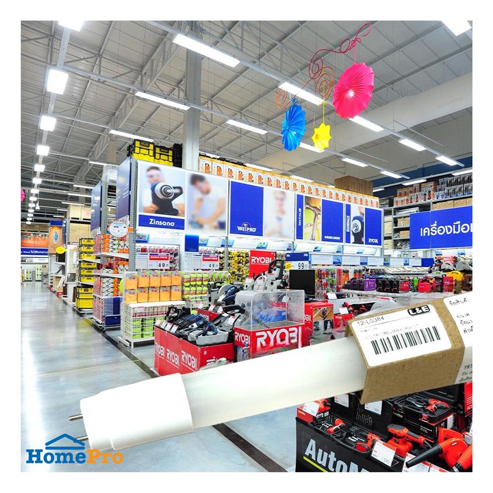 หลอด LED สั้น L&E T8 PREMIUM 8 วัตต์ COOL WHITE G13