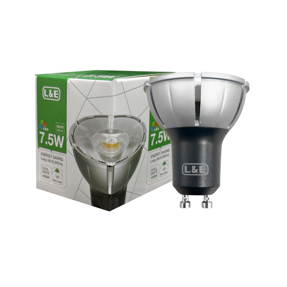 หลอด LED L&E MR16/PAR 940 10D 7.5 วัตต์ COOL WHITE GU10