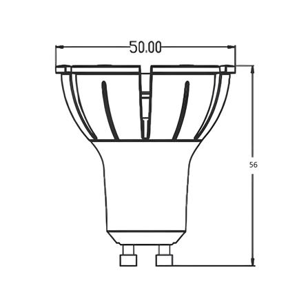 หลอด LED L&E MR16/PAR 927 24D 7.5 วัตต์ WARM WHITE GU10_4