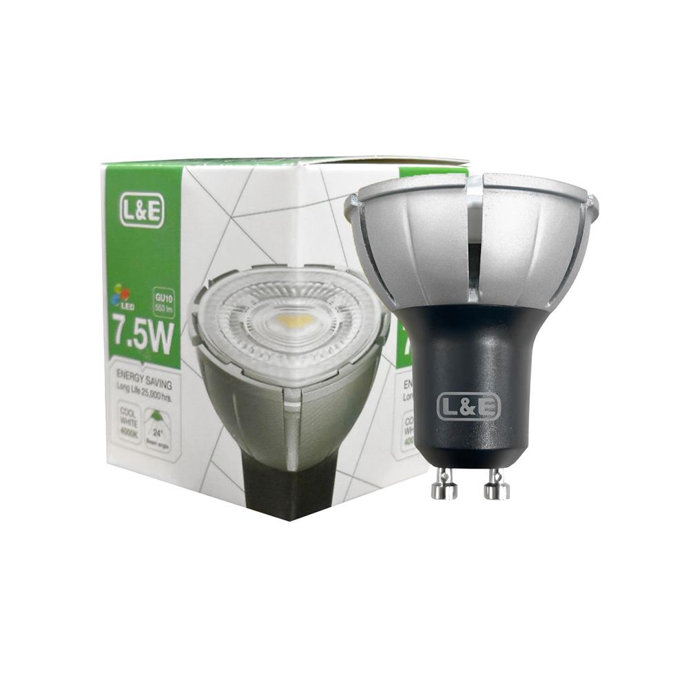 หลอด LED L&E MR16/PAR 940 24D 7.5 วัตต์ COOL WHITE GU10