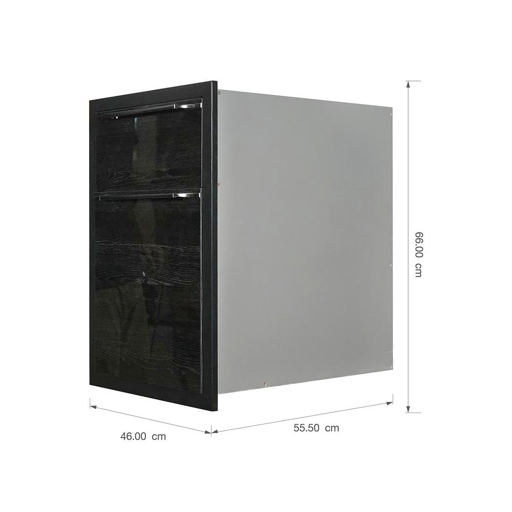 ตู้ลิ้นชัก KITZCHO LUCIDA 46x66 ซม. สี DARK OAK V.1