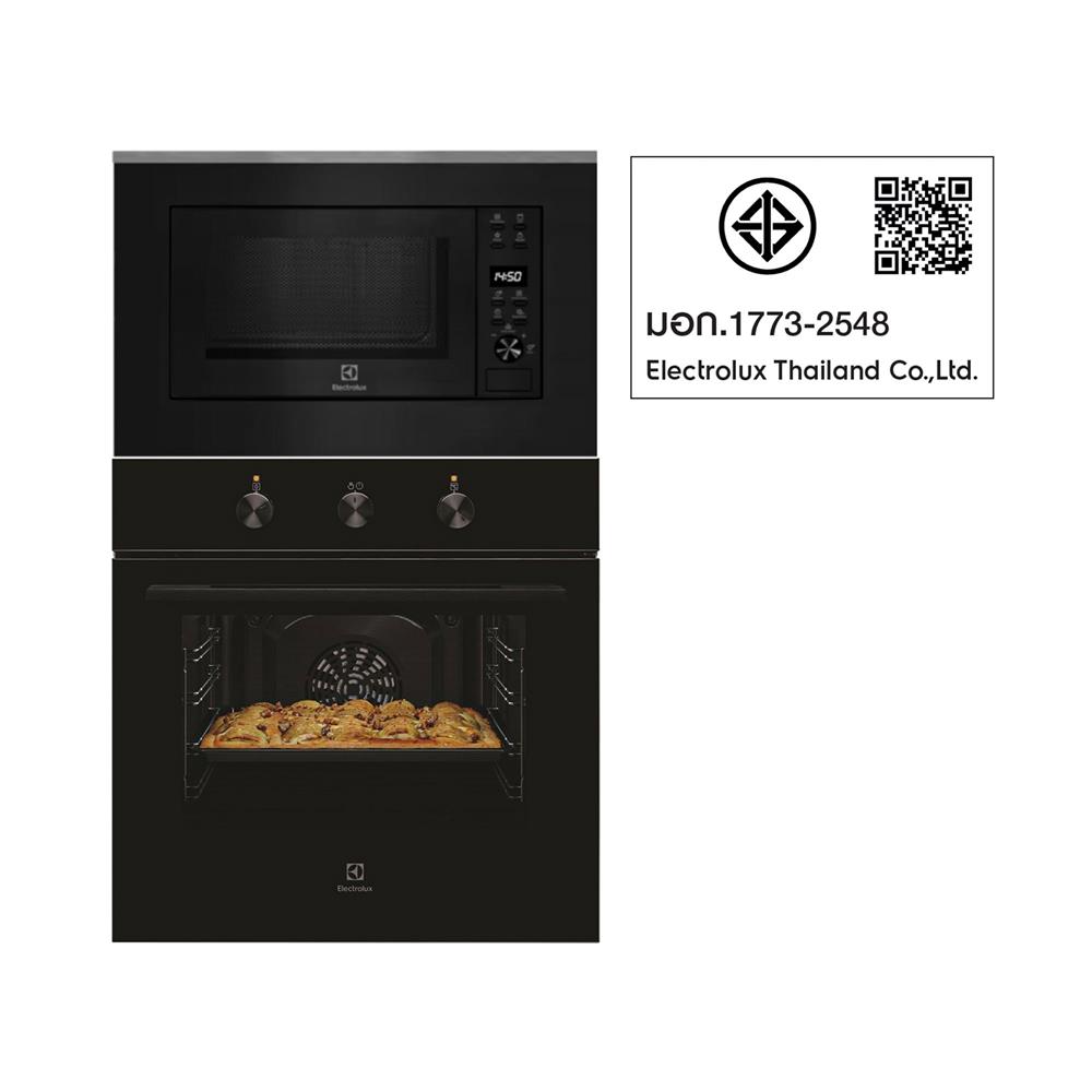 ไมโครเวฟฝัง+เตาอบฝัง ELECTROLUX EMSB20XG+KOH2H00BK