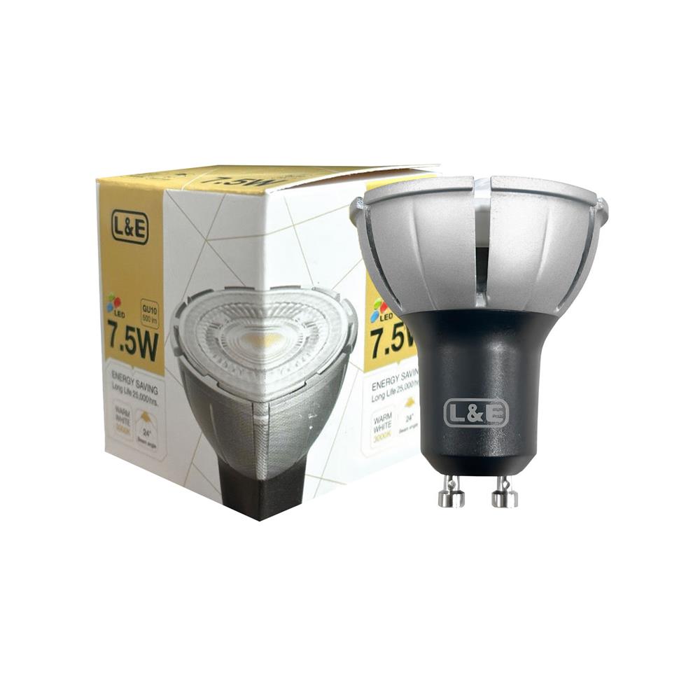 หลอด LED L&E MR16/PAR 930 24D 7.5 วัตต์ WARM WHITE GU10