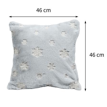 หมอนอิง HOME LIVING STYLE MERRY-SNOW 18X18 นิ้ว สีเทา_10