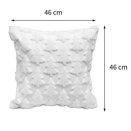 หมอนอิง HOME LIVING STYLE MERRY-TREE 18X18 นิ้ว สีขาว_9