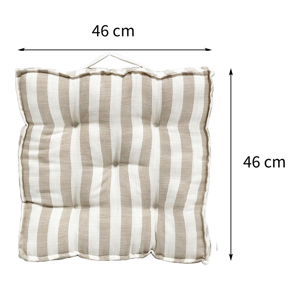 เบาะรองนั่ง HOME LIVING STYLE WAY 18X18 นิ้ว สีน้ำตาล