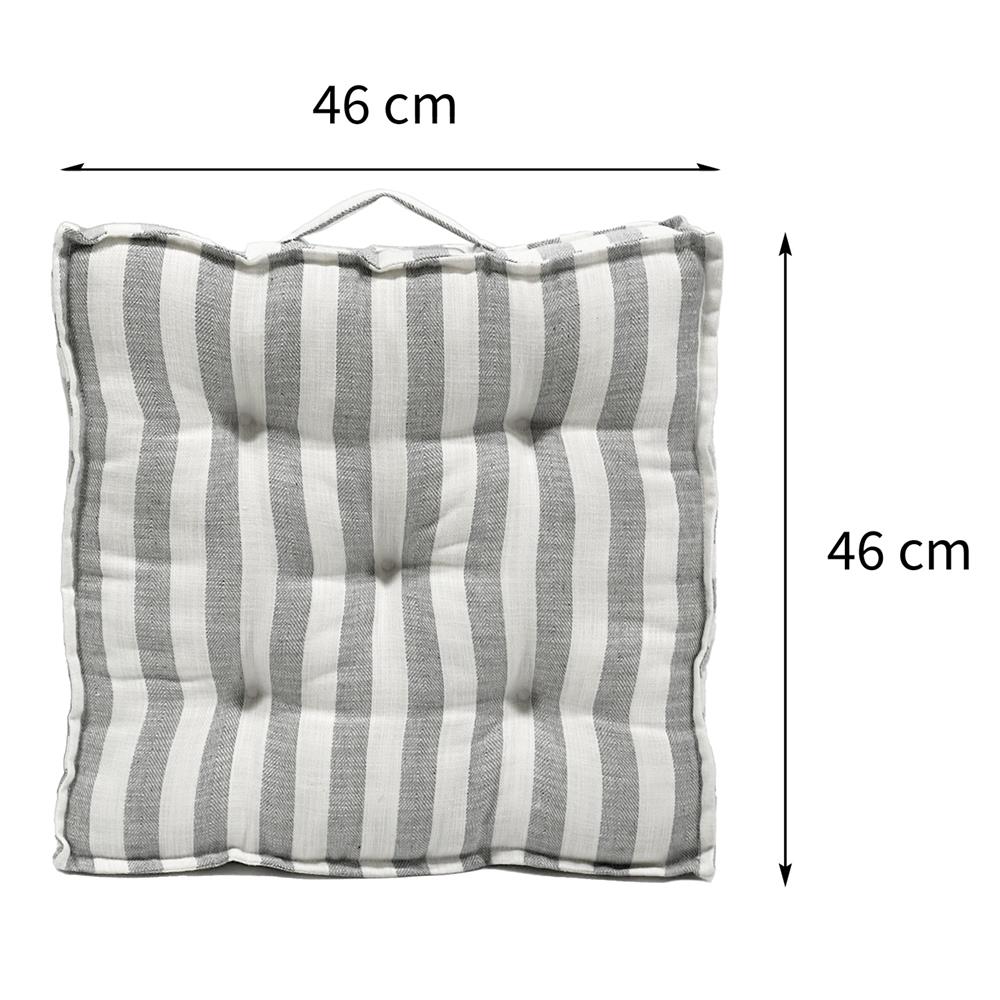 เบาะรองนั่ง HOME LIVING STYLE WAY 18X18 นิ้ว สีเทา