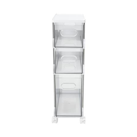 ชั้นวางใส 3 ชั้น มีล้อ KECH LUCID 32.8x17.5x60.5 ซม._2