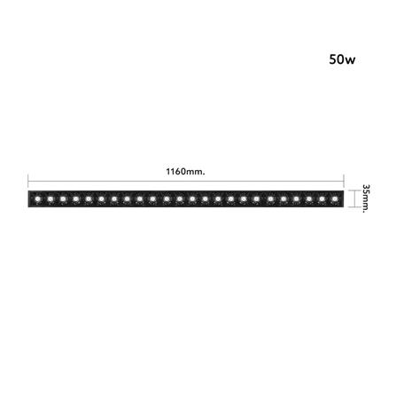 ชุดรางนีออน LED LAMPTAN LINEAR LAMP COLOUR SWITCH LINE 50 วัตต์ DAYLIGHT/WARM WHITE/COOL WHITE_13