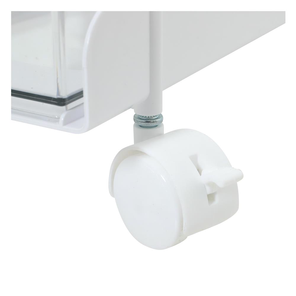 ชั้นวางใส 3 ชั้น มีล้อ KECH LUCID 32.8x17.5x49 ซม.