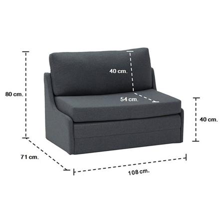 โซฟาเบด KONCEPT ADALIN 19210930 สีเทาเข้ม_6