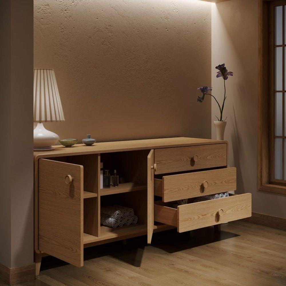 ตู้วางทีวี SB FURNITURE HAGI 19218456 180 ซม. สีไม้อ่อน