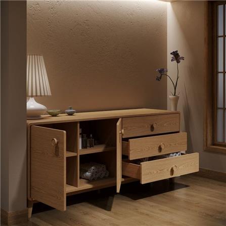 ตู้วางทีวี SB FURNITURE HAGI 19218456 180 ซม. สีไม้อ่อน_5