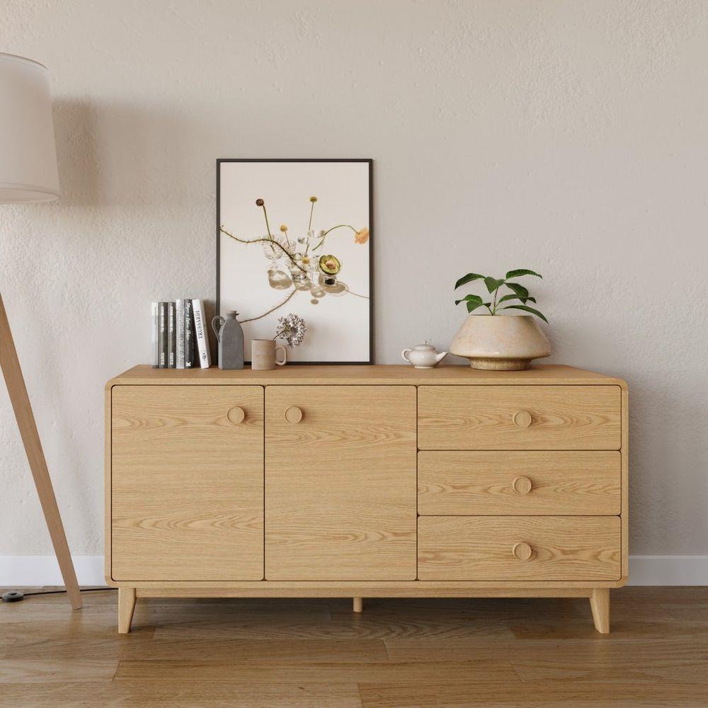 ตู้วางทีวี SB FURNITURE HAGI 19218455 150 ซม. สีไม้อ่อน