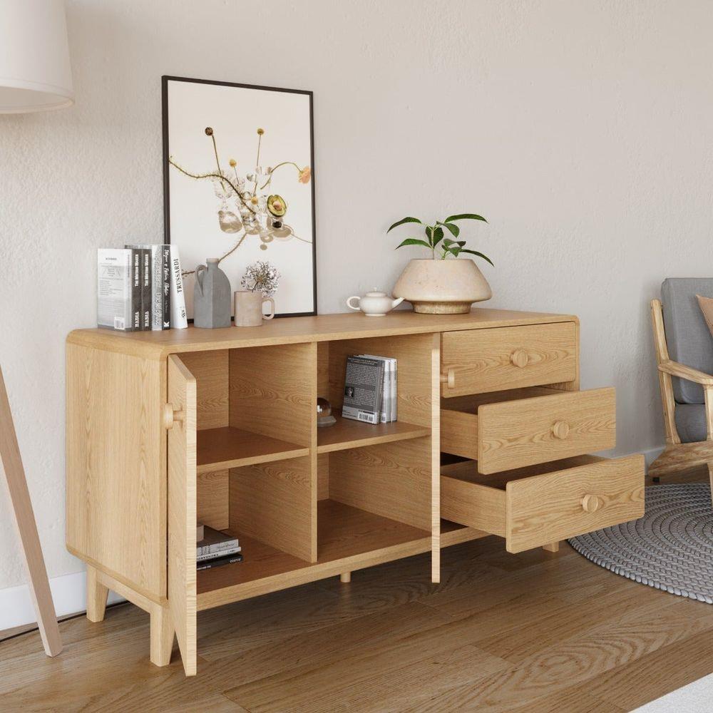 ตู้วางทีวี SB FURNITURE HAGI 19218455 150 ซม. สีไม้อ่อน